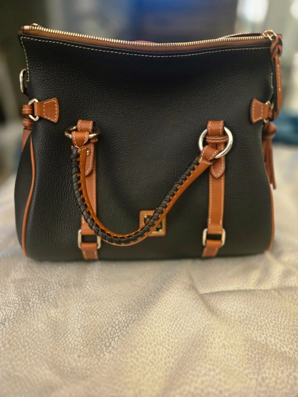 Dooney and Bourke Large Pebble Grain Satchel